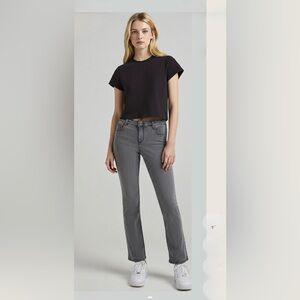 Jones New York Charcoal/Grey Women’s Flare Demin Jeans Size 2.